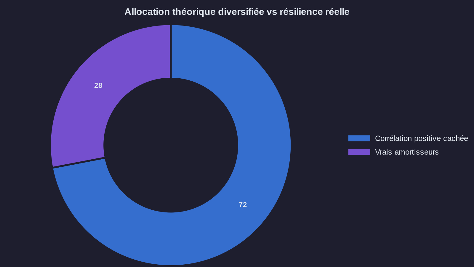 Allocation théorique diversifiée vs résilience réelle